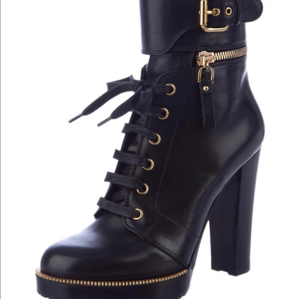 Sergio Rossi Black Ankle Boots Size 6 I IT 36 - Picture 6 of 9